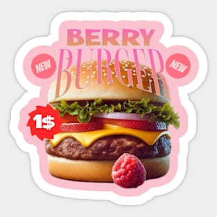 Berry Burger Sticker